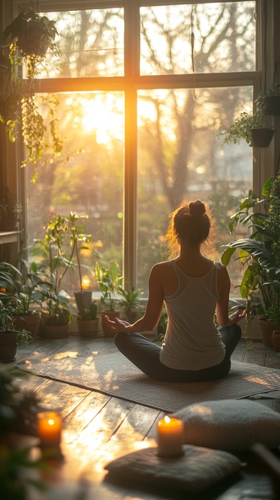 Mindful morning sunlight